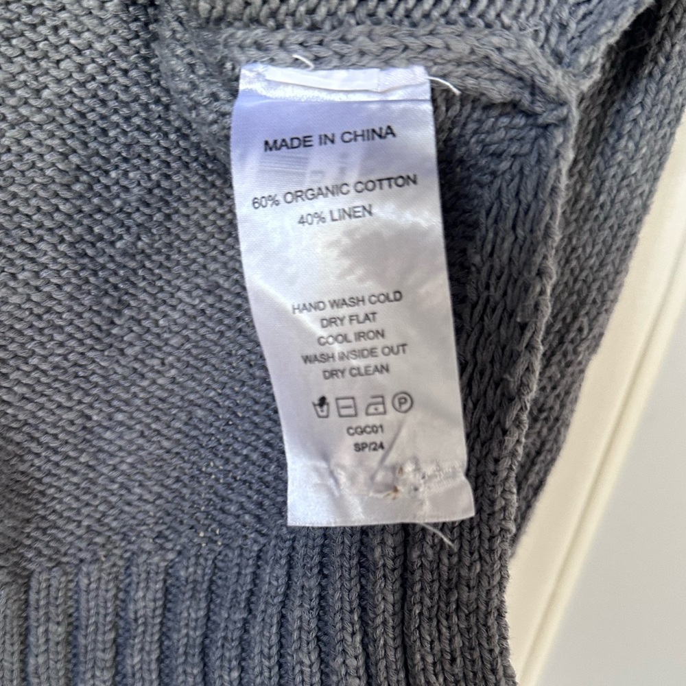 Quince cotton linen relaxed cardigan - Picture 5 of 5